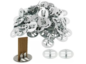 Pack 100 bases redondas para mechas madera 